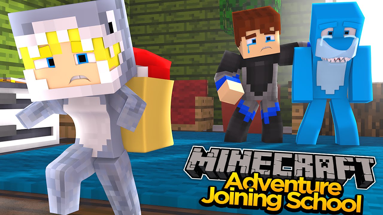 Minecraft ADVENTURE - SHARKY & SCUBA STEVE - SHARKY'S BABY SISTER JOINS MINECRAFT DAYCARE!!