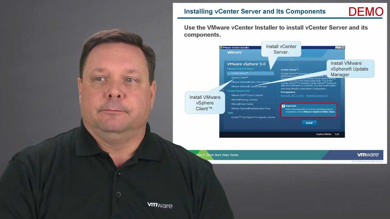 VMware vSphere: Installation - vCenter Server