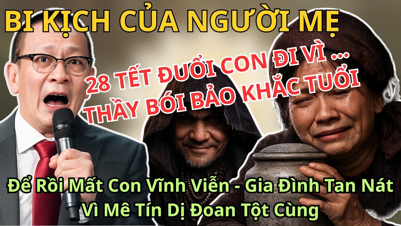 TÂM SỰ CÙNG VĂN SÂM: 28 TẾT ĐUỔI CON ĐI VÌ THẦY BÓI BẢO KHẮC TUỔI HẠI BỐ - ĐỂ RỒI MẤT CON VĨNH VIỄN!