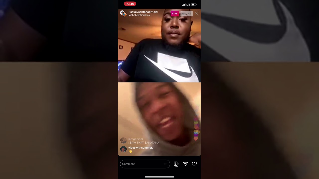 LHHMIAMI SAUCY SANTANA CHECKS FAN PAGE AND FINDS A MAN ON LIVE