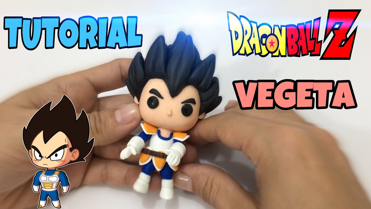 DIY: VEGETA | DRAGON BALL | MUITO FÁCIL DE FAZER | PORCELANA FRIA #luprestes