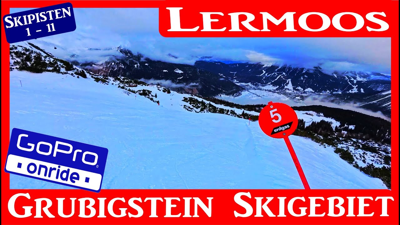 LERMOOS Skigebiet GRUBIGSTEIN Pisten 1-11 ONRIDE GoPro