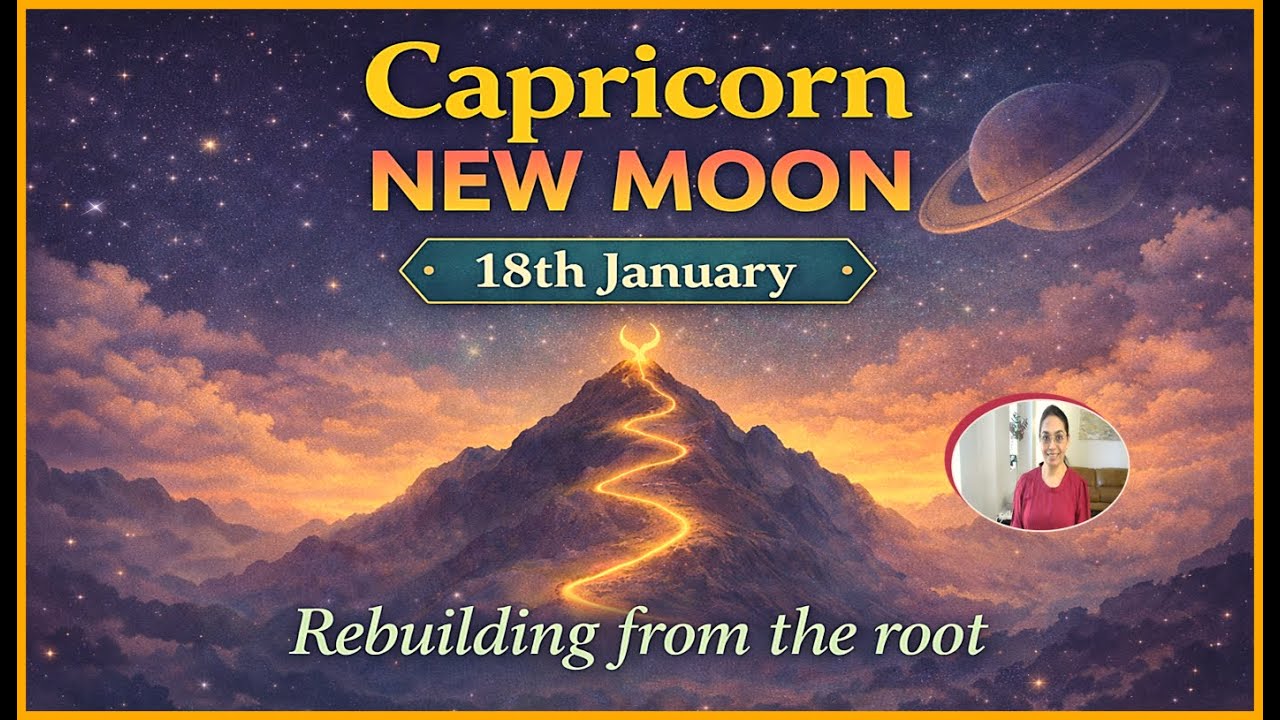 Capricorn New Moon | Karmic Restructure & Lasting Results | Impact on Ascendant #newmoon #capricorn