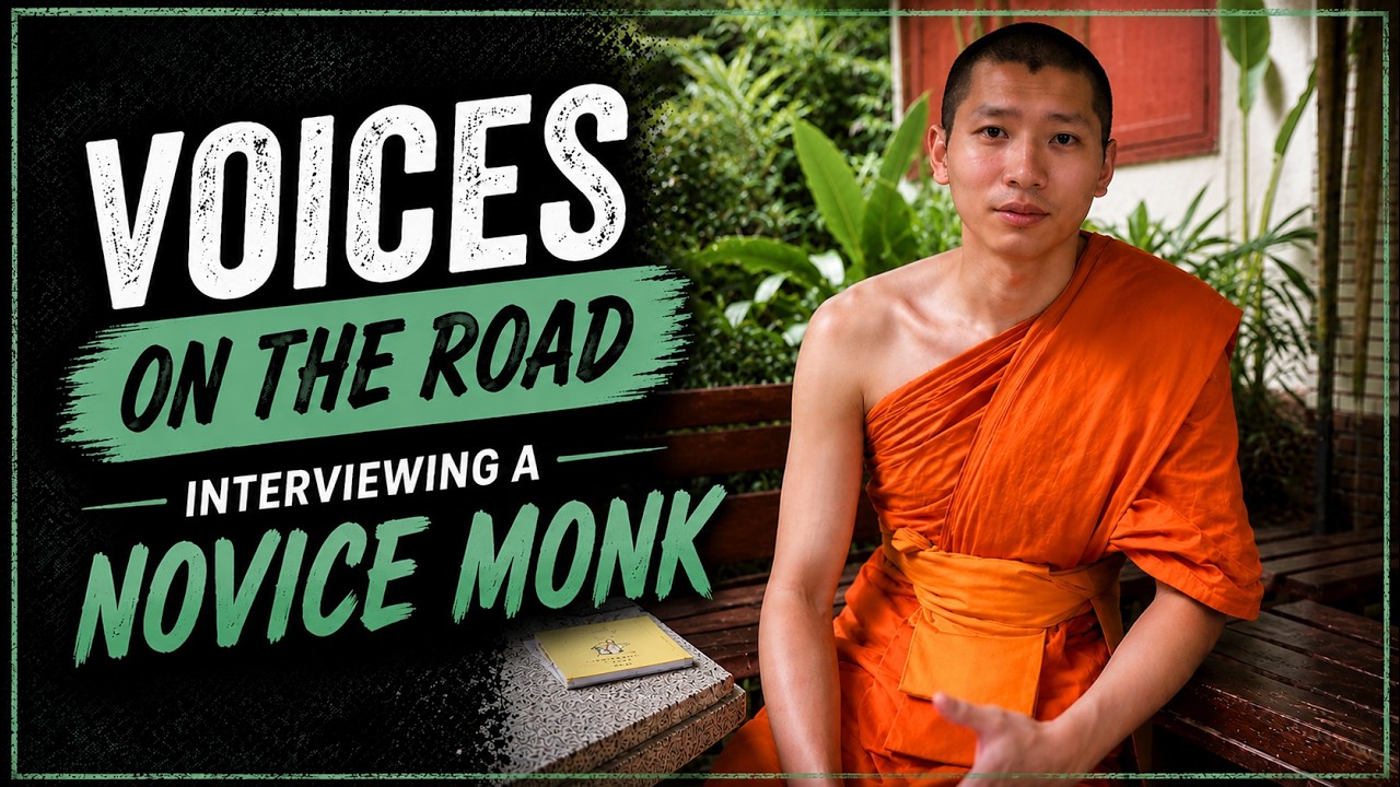 Conversation With A Novice Thai Monk, Wat Phra Singh monastery, Chiang Mai