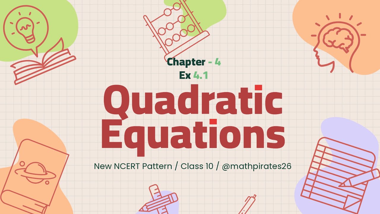 Class 10 maths | CHAPTER 4 | Ex 4.1 | Quadratic Equations | NCERT | Complete Maths |