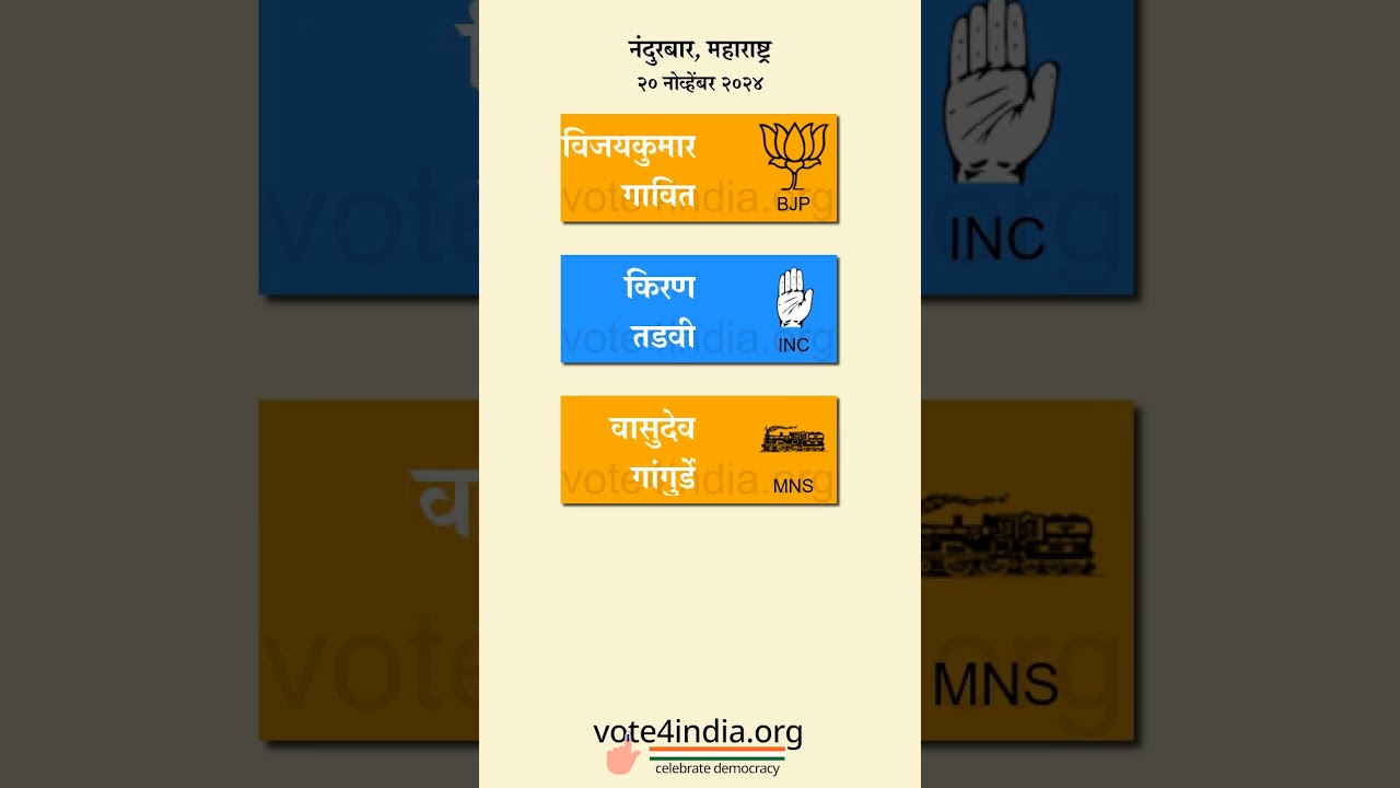 महाराष्ट्र विधान सभा २०२४ - नंदुरबार | Maha Elections 2024 - Nandurbar #shorts