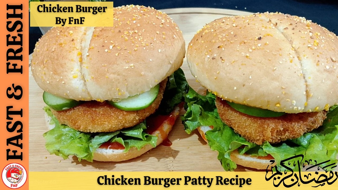 Homemade Chicken Burger Patty Ramzan Special Recipe | Make and Freeze Recipe By Fast and Fresh
