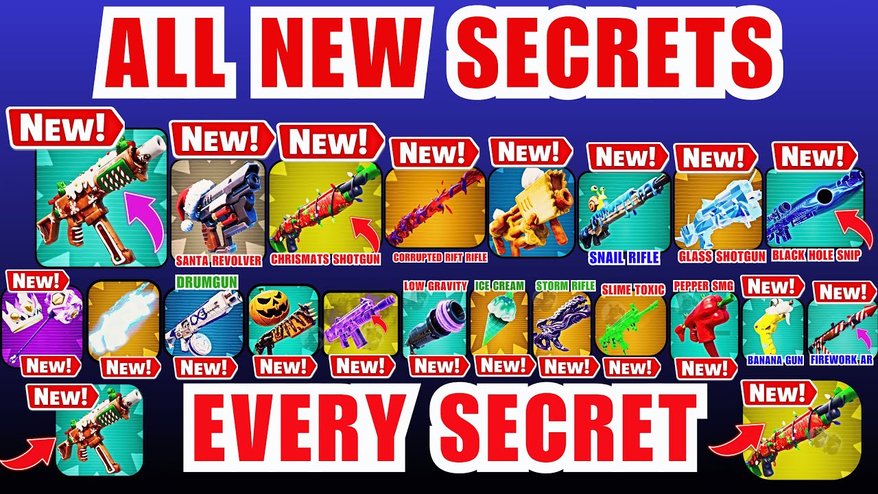 How to get every secret in 1v1 with every gun