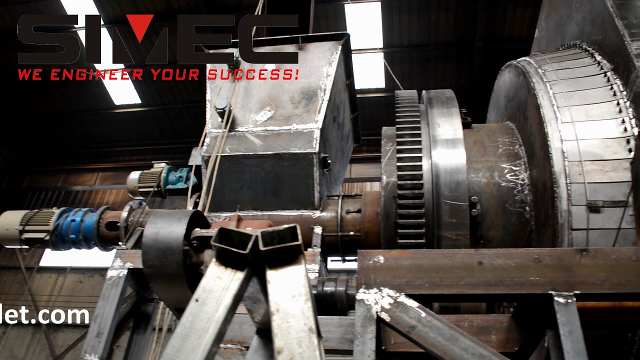 automatic rotary carbonization furnace demonstration