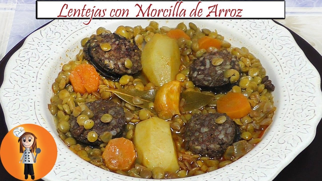 Lentejas con morcilla de Arroz | Receta de Cocina en Familia