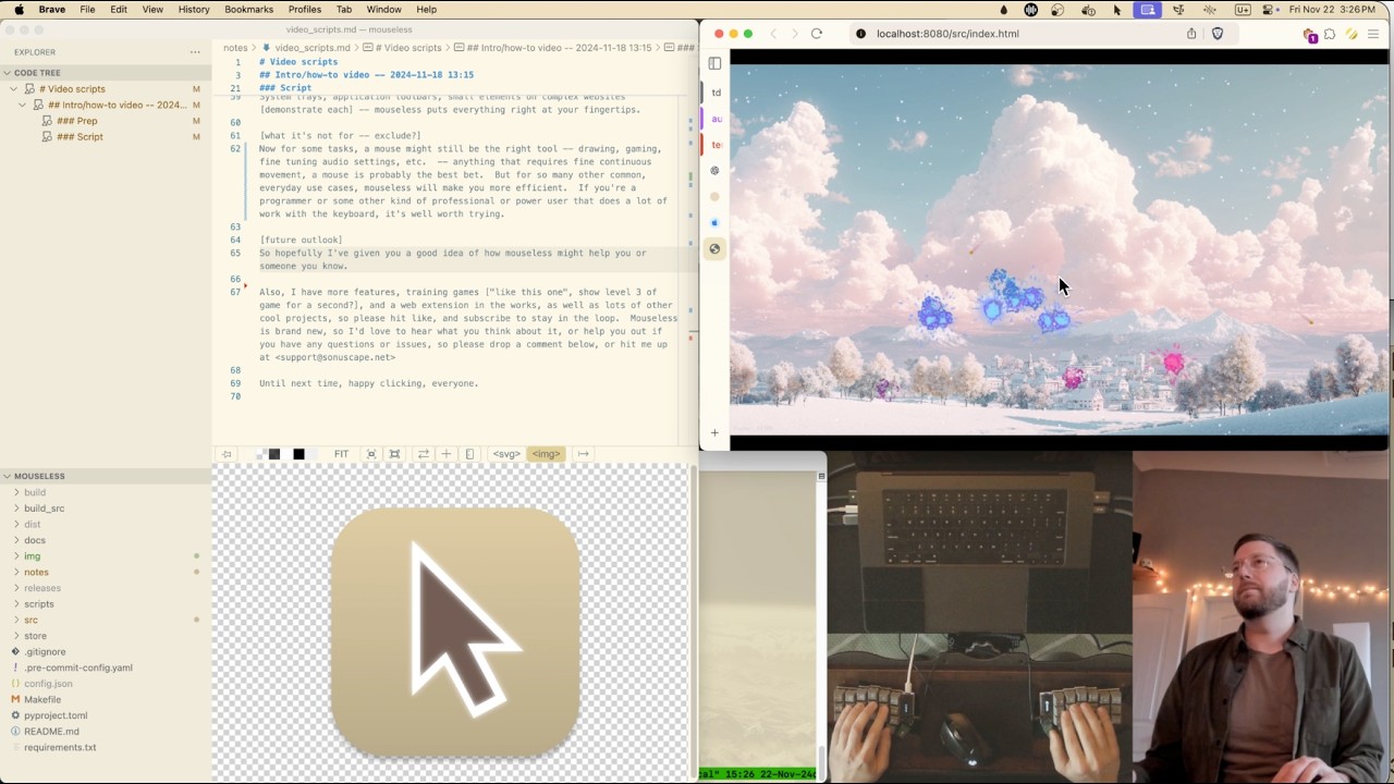 mouseless: the BEST app for ditching the mouse (full fast control w/ just keyboard, macOS 2024/2025)