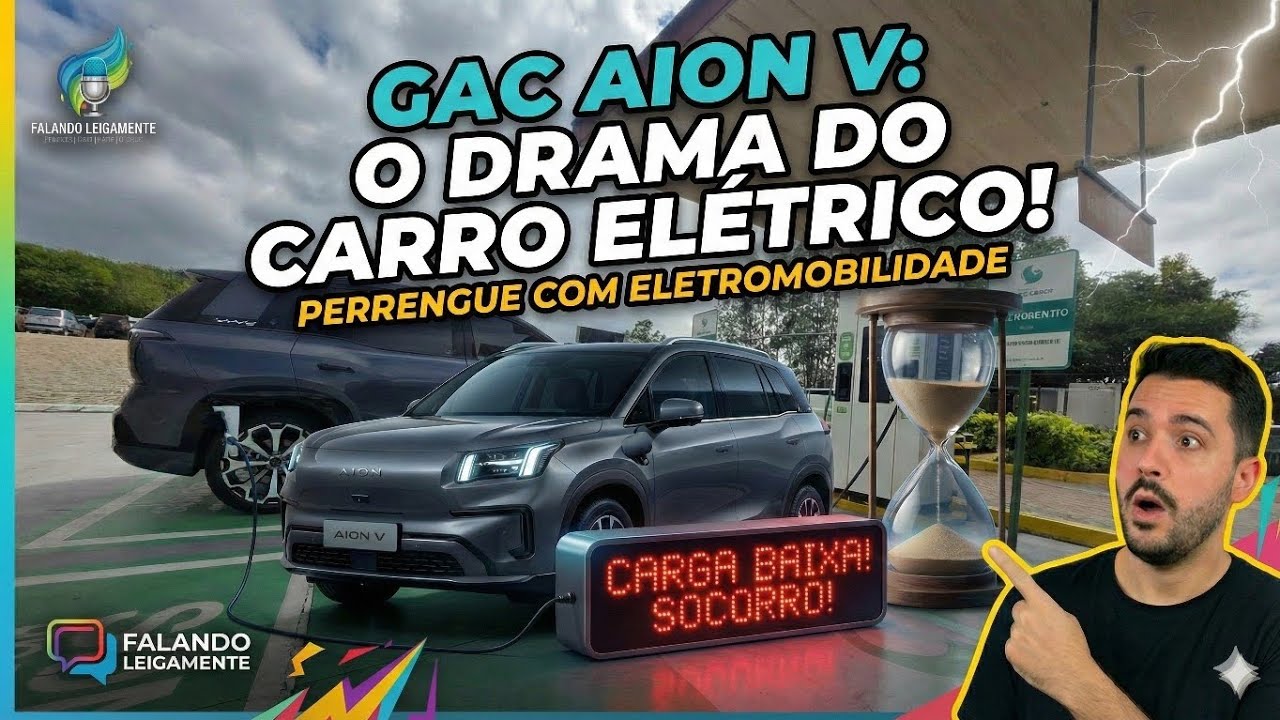 Passando perrengue com carro elétrico  - SQN - GAC Aion V