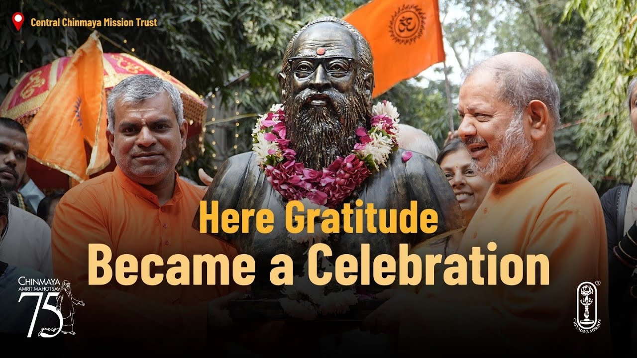 Here Gratitude Became a Celebration | Swami Chinmayananda | #ChinmayaMission