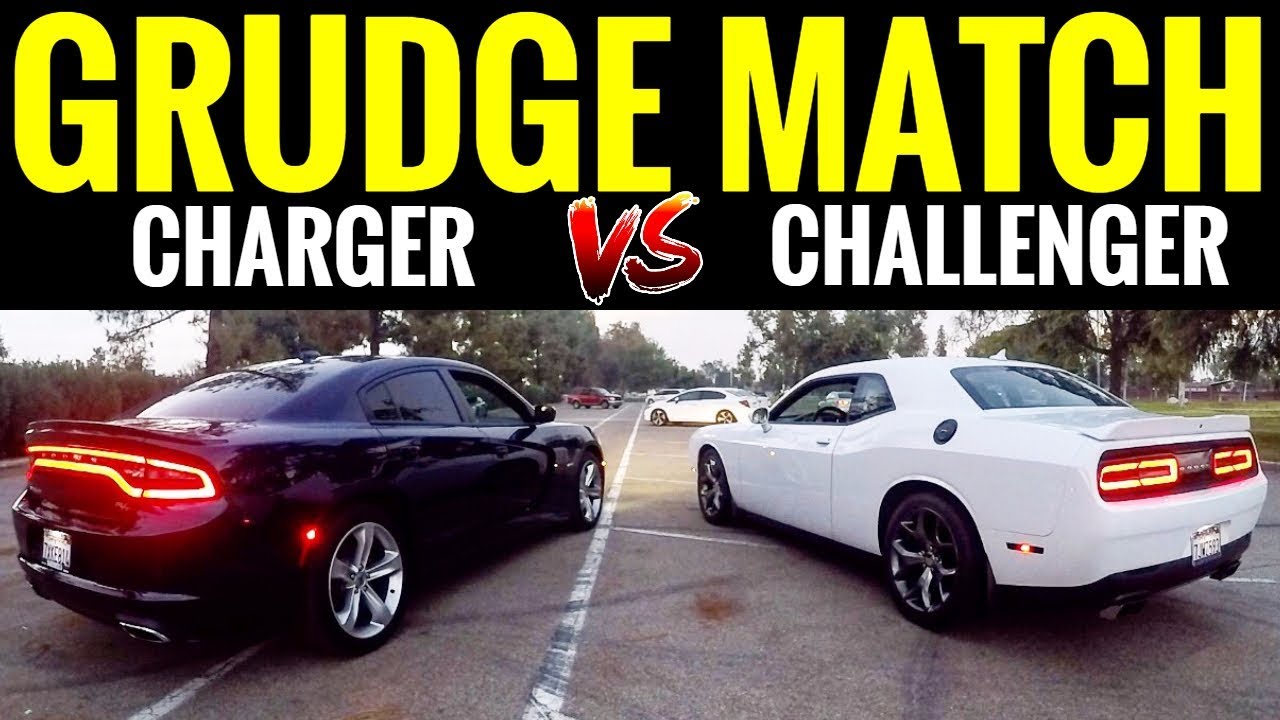 Dodge CHARGER RT vs CHALLENGER RT | STREET RACE!