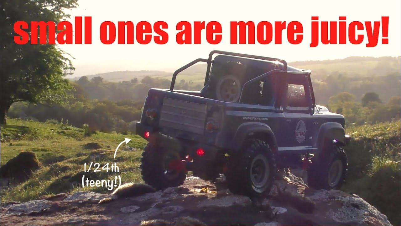 D90 Land Rover Pickup Vs Welsh Rocks  | FTX Outback Mini 2.0 RC 24th Crawler