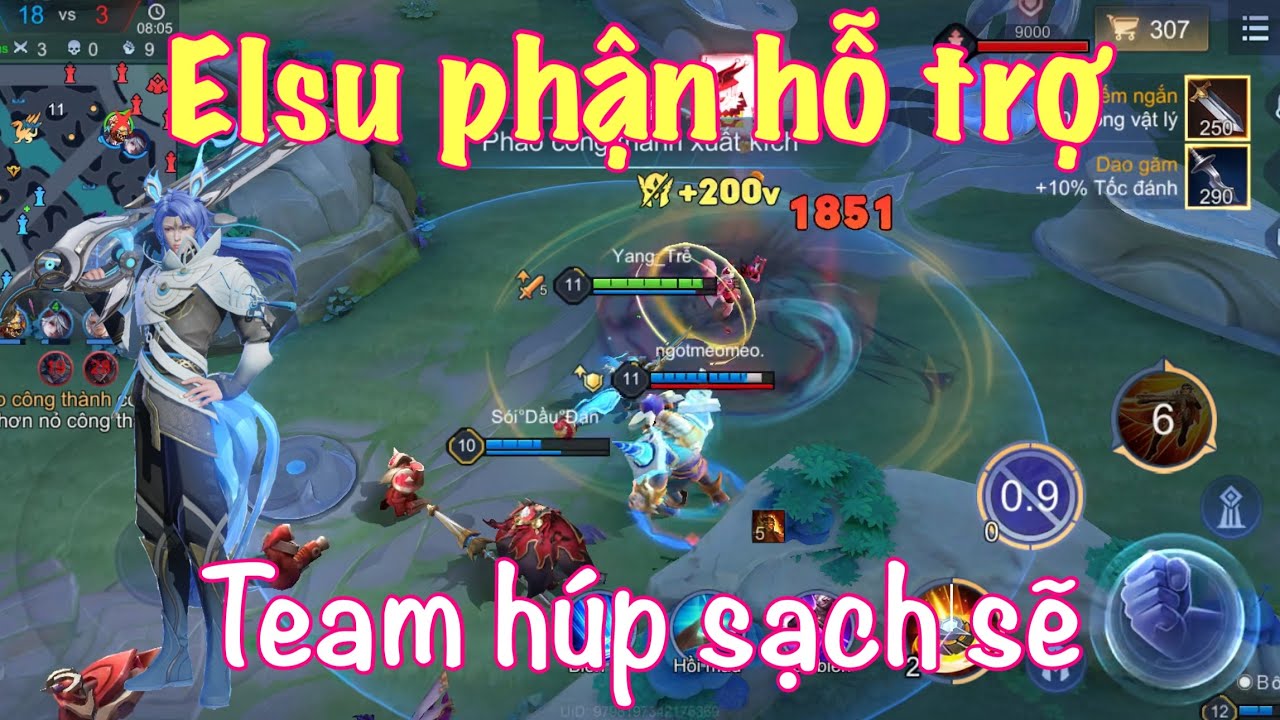 Elsu team húp nhanh quá chưa gì hết game - LQMB