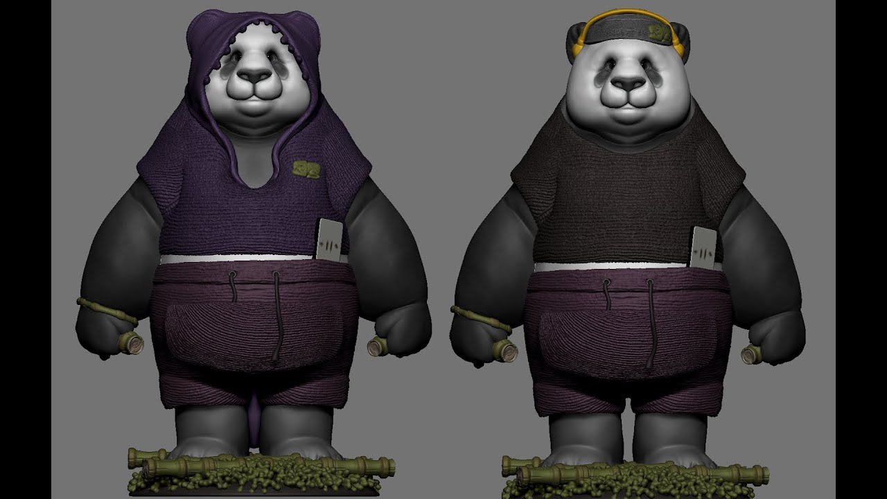 panda bear in progress..#oc  #sculpt #sketch #cartoon