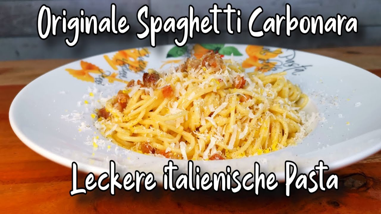 Spaghetti Carbonara Rezept | ORIGINAL schnell und einfach zubereitet