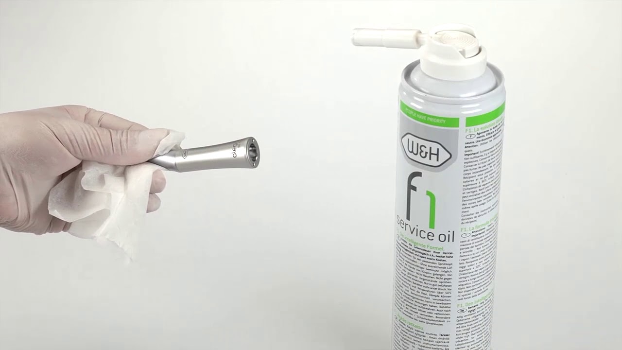 How to oil W&H Contra-Angle Handpieces
