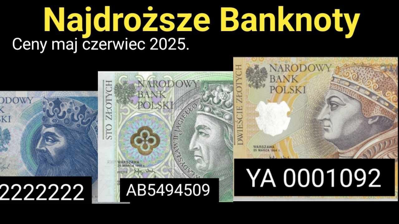Najdroższe i najrzadsze banknoty 3 RP licytacje z Maja i czerwca 2025. #Banknoty #YA #ZA #AB #Solid