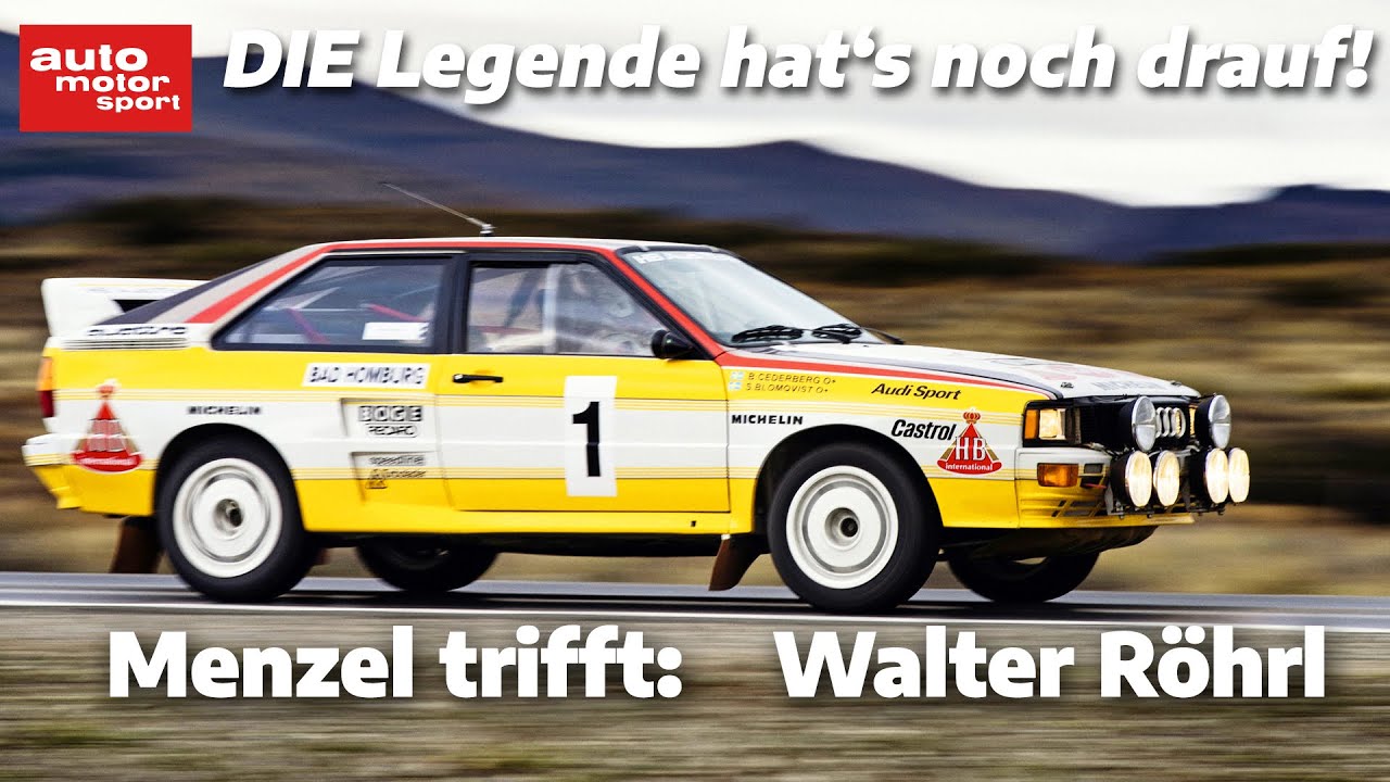 Menzel trifft Walter Röhrl: DIE Rallye-Legende hat's noch drauf! | auto motor und sport