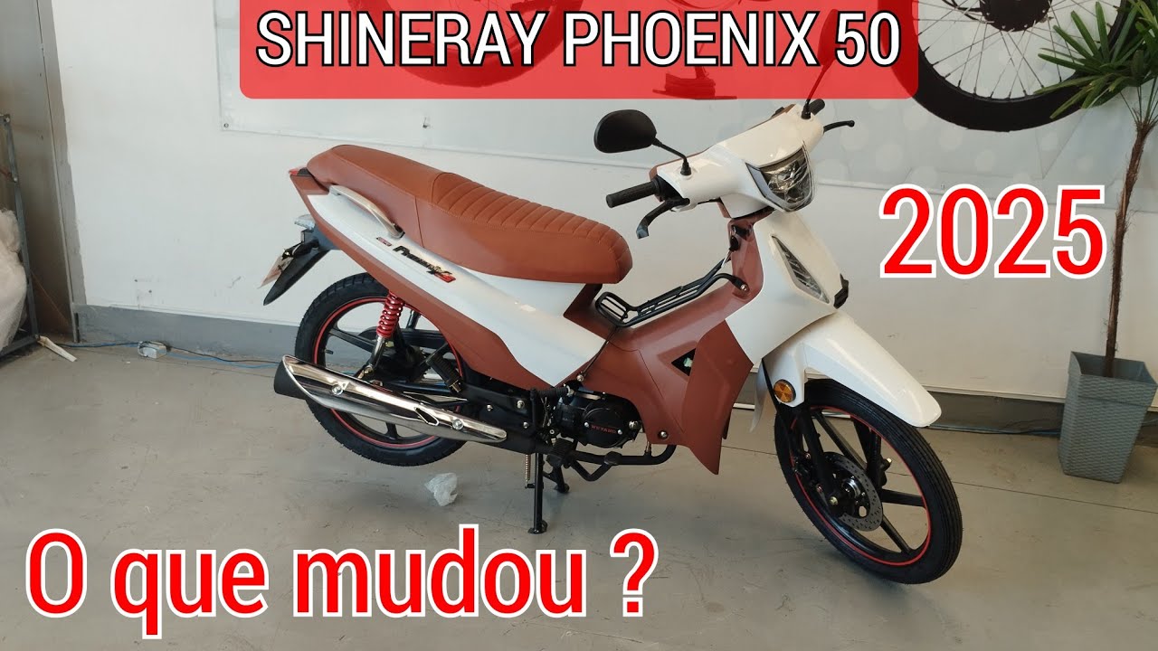 Nova Shineray Phoenix 50 modelo 2025 , o que mudou ? #shineray