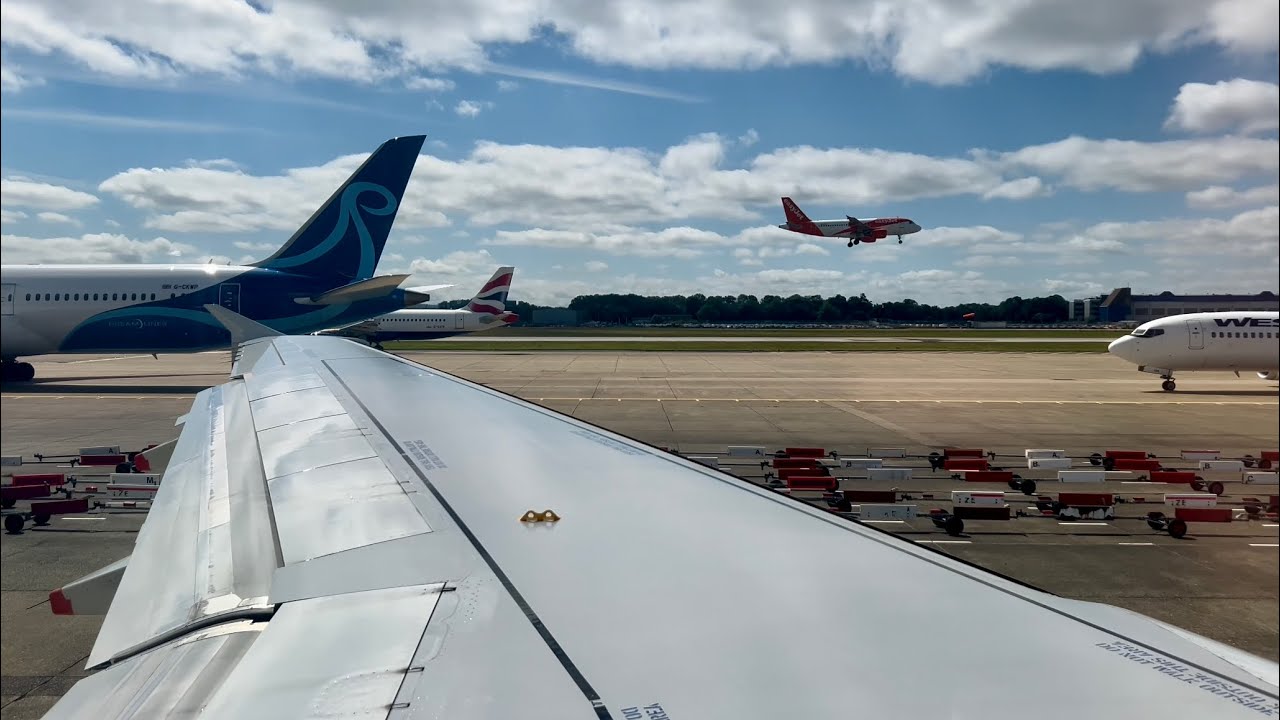 British Airways Airbus A320-232 London Gatwick to Glasgow *Flight Highlights*