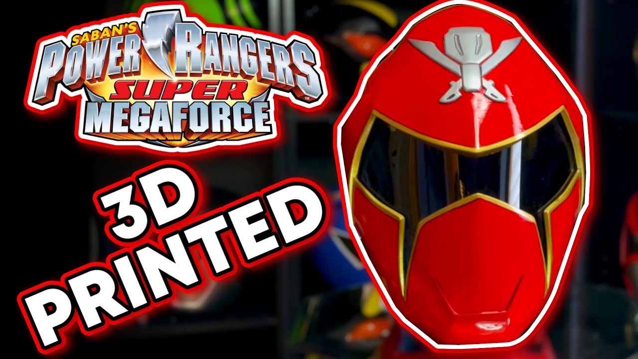 3D Printing & Finishing a Power Rangers Super Megaforce Red Ranger Helmet