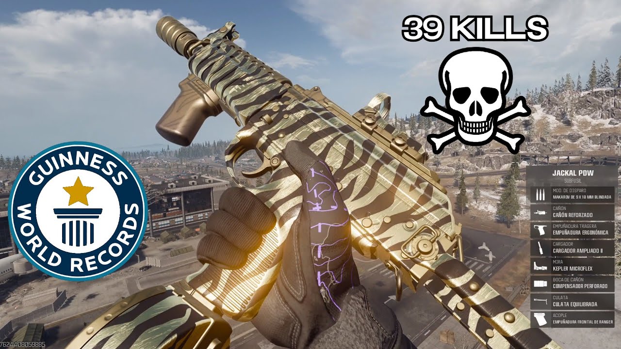 El SUBFUSIL MÁS ROTO de WARZONE... 39 KILLS Solo vs Cuartetos con la JACKAL PDW 💀 (teclado y ratón)