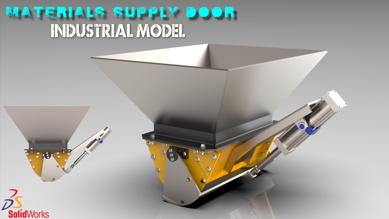 Solidworks Tutorial # 218 How to Design Materials Supply Door in Sheet Metal by SW Easy Design