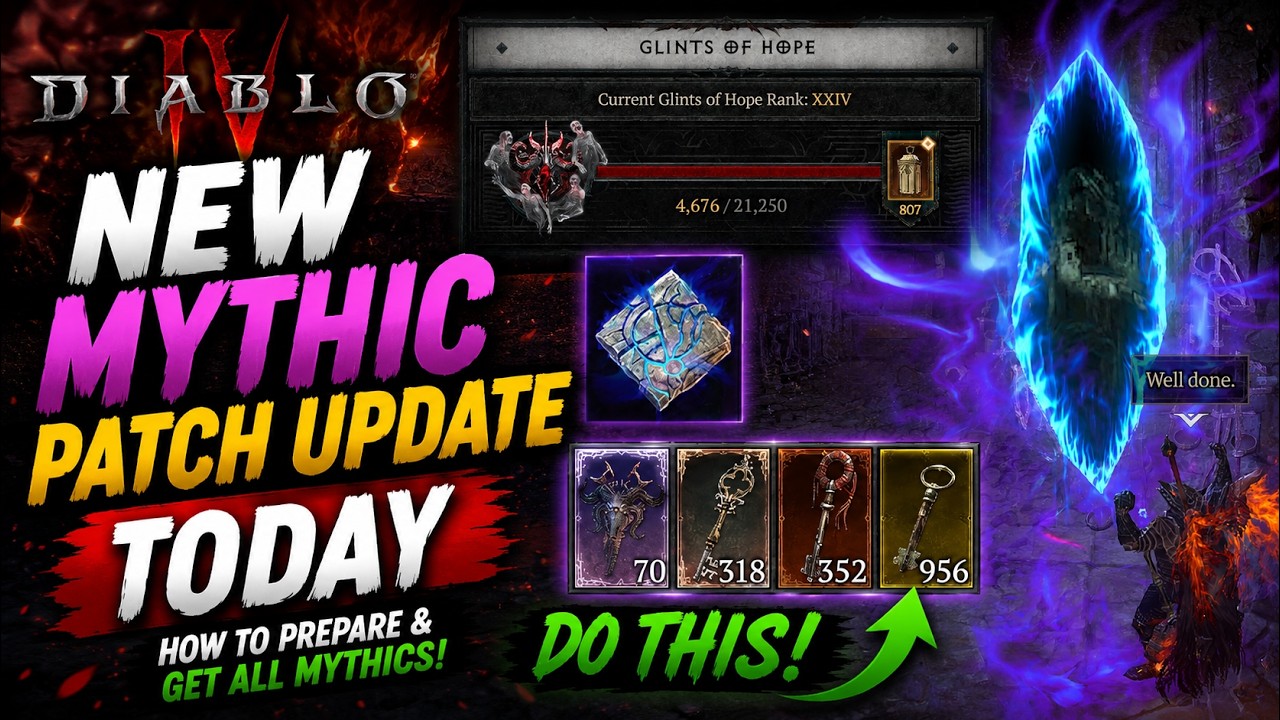 NEW MYTHIC PATCH UPDATE TODAY - How to Prepare & GET ALL MYTHICS