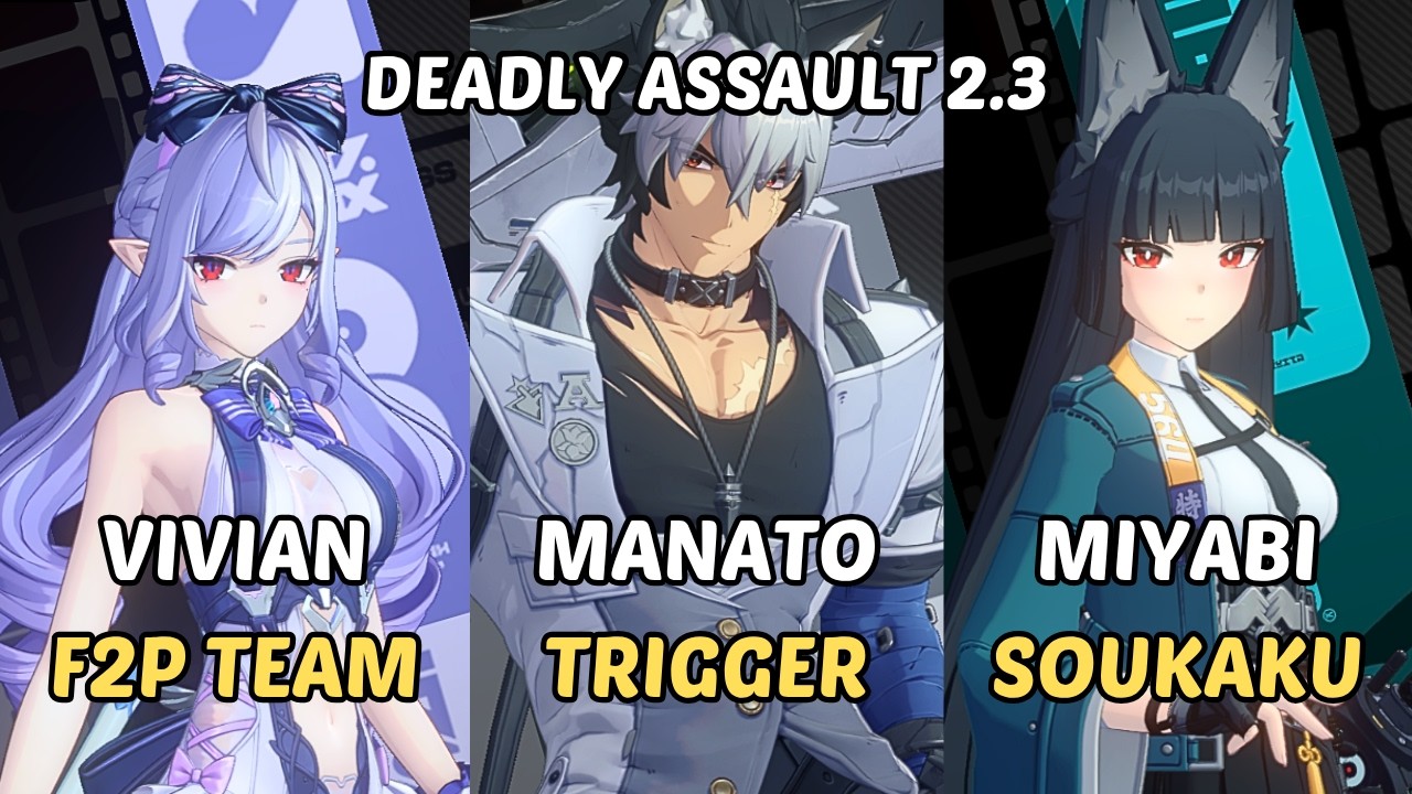 NEW Deadly Assault ZZZ | M0 Lucia Manato Trigger x Vivian Piper F2P x Miyabi | Zenless Zone Zero 2.3