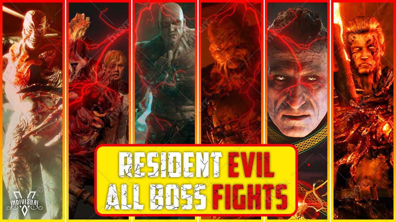 Resident Evil all Boss Fights Compilation Resident Evil 0 - 7 