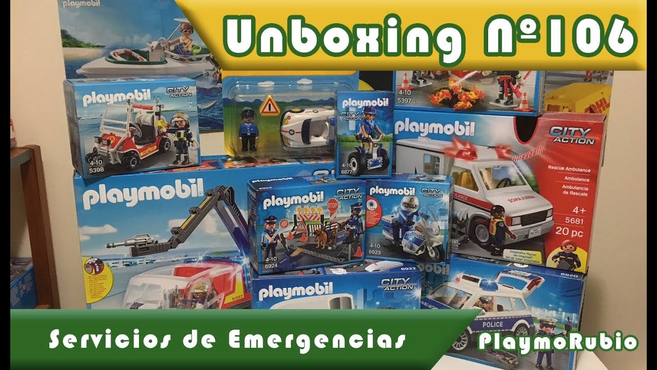 Unboxing PlaymoRubio nº106 – Policías, Bomberos y Ambulancia de PLAYMOBIL®