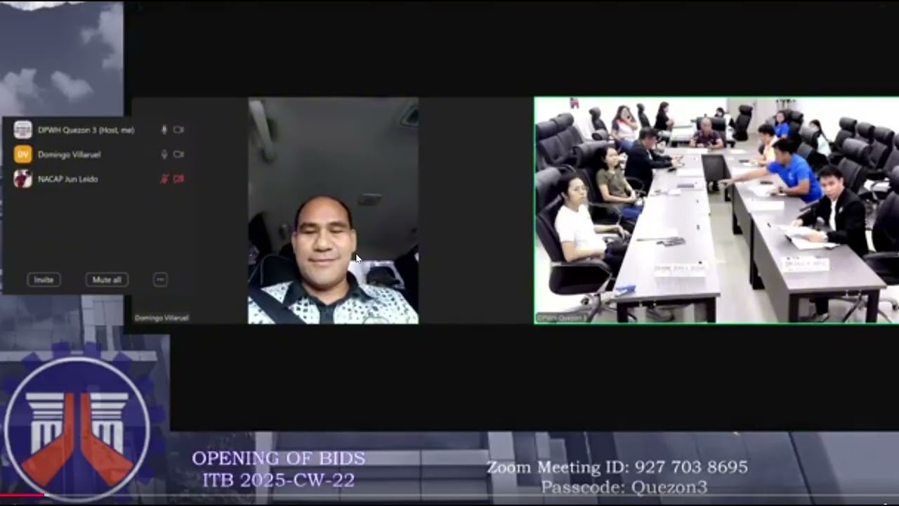 Procurement Livestream for DPWH Quezon 3rd DEO on December 17, 2025