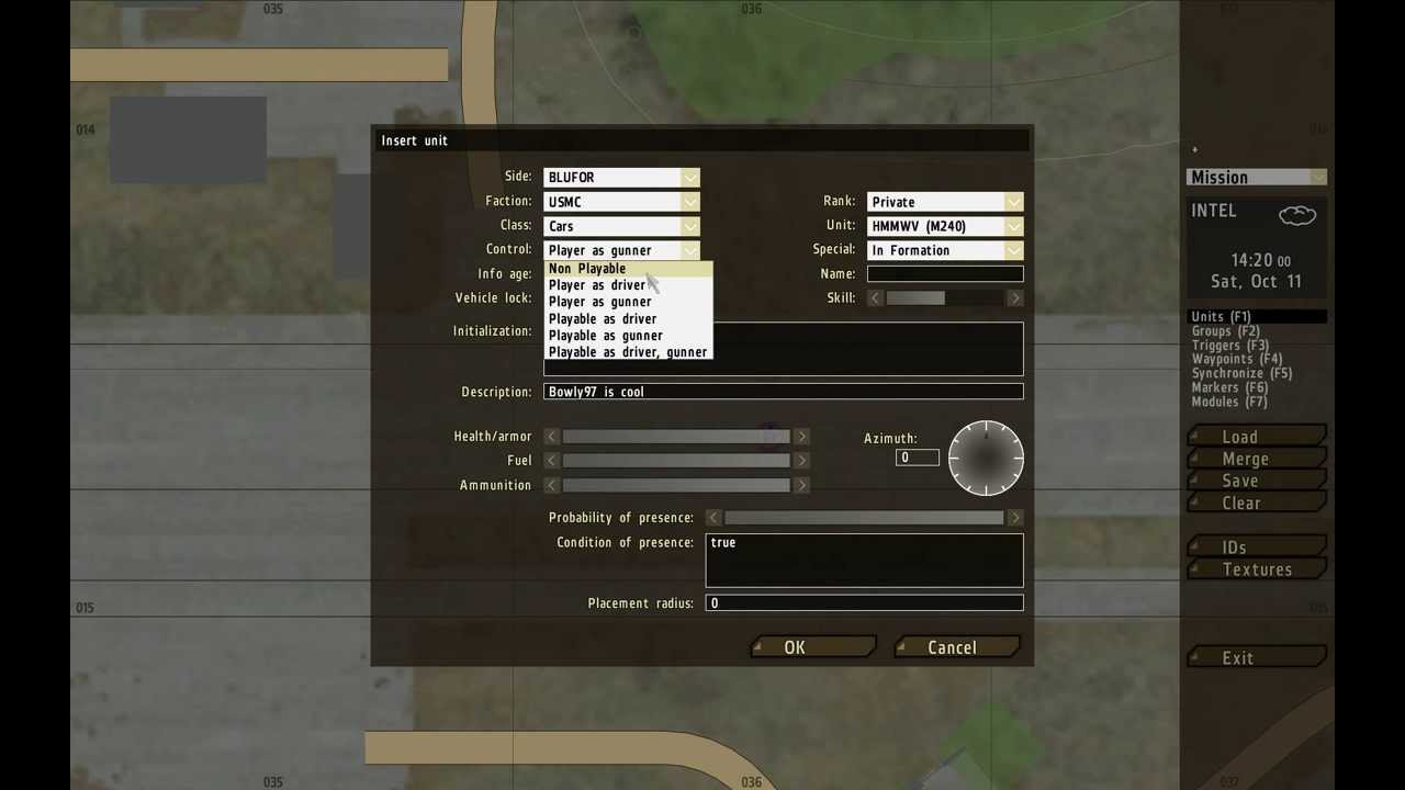 How to use arma 2 editor (custom missions)