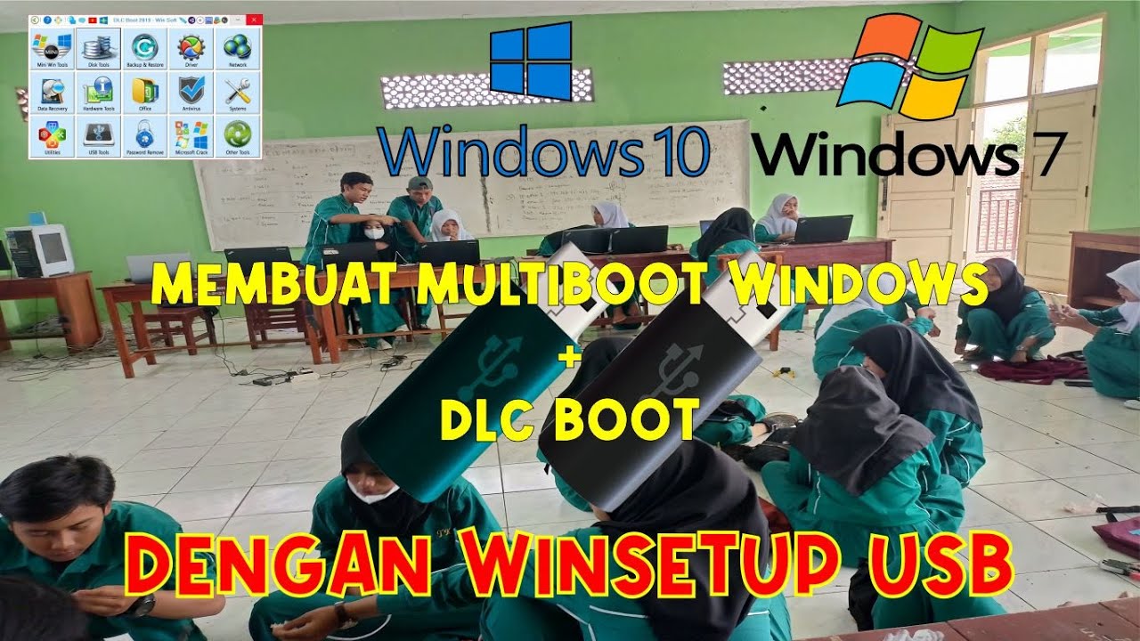 MEMBUAT MULTIBOOT WINDOWS DAN DLC BOOT MENGGUNAKAN WINSETUP FROM USB