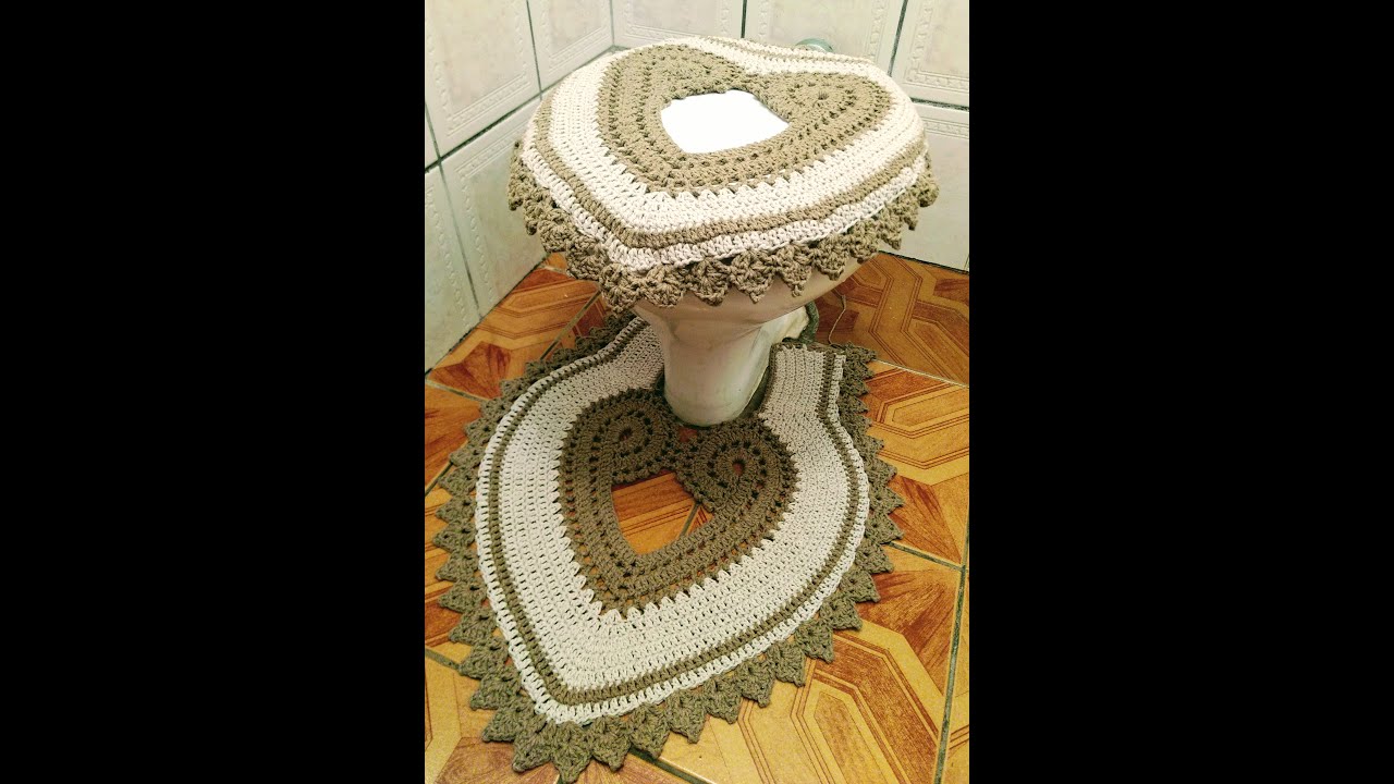JOGO DE BANHEIRO AMOR SUBLIME AMOR - TAPETE DO VASO