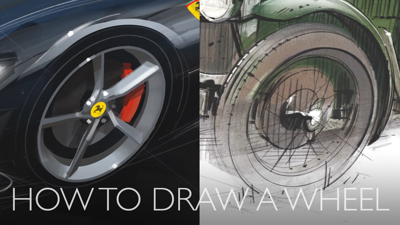 How to draw a wheel