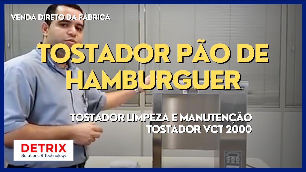Tostador Pão de Hamburger - Tostador Limpeza e Manutenção – Tostador VCT 2000 - Toaster AJ Antunes