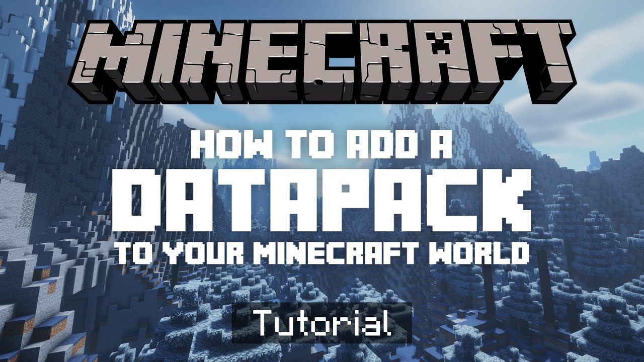 How To Add A Datapack To Your Minecraft World/Server