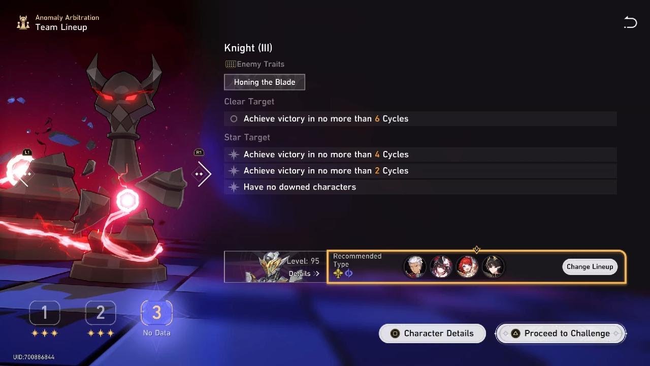 Honkai: Star Rail 4.0 Anomaly Arbitration Knight 3