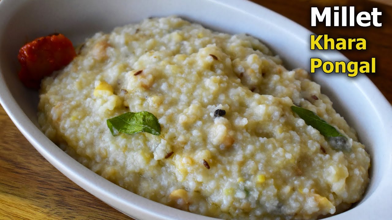 MILLET Khara Pongal Recipe | Millet Pongal in Pressure Cooker | Pongal Makara Sankranti Recipe