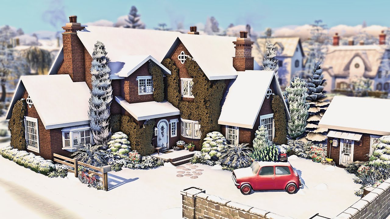 Зимний семейный дом | The Sims 4 Скоростное строительство