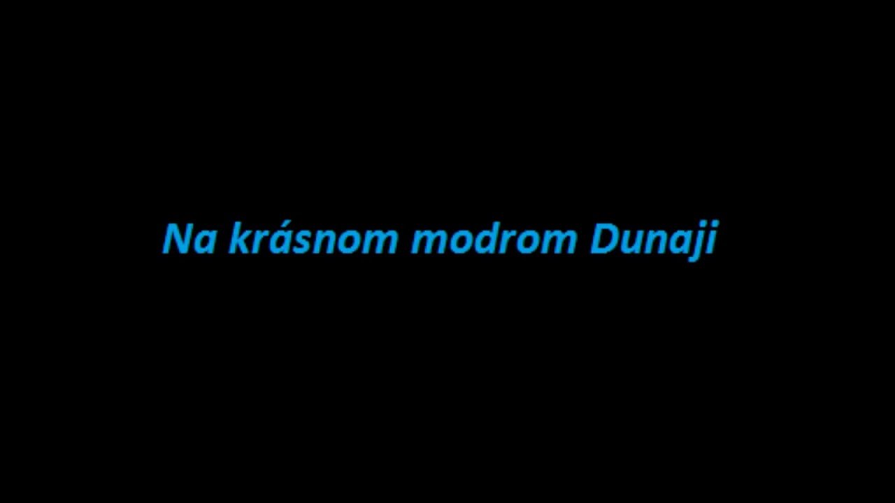 Na krásnom modrom Dunaji
