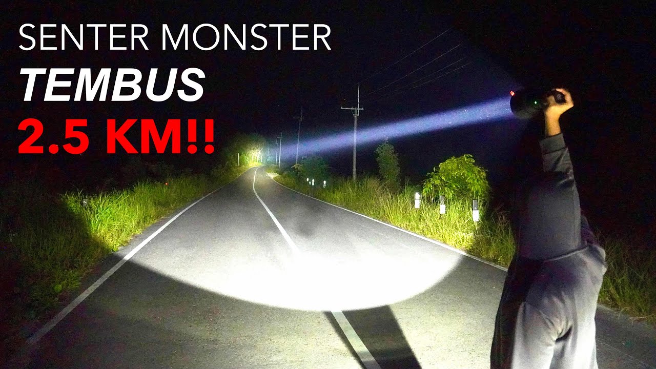 🔥SENTER MONSTER TEMBUS 2,5KM‼️ ACEBEAM K75 Super Thrower Flashlight