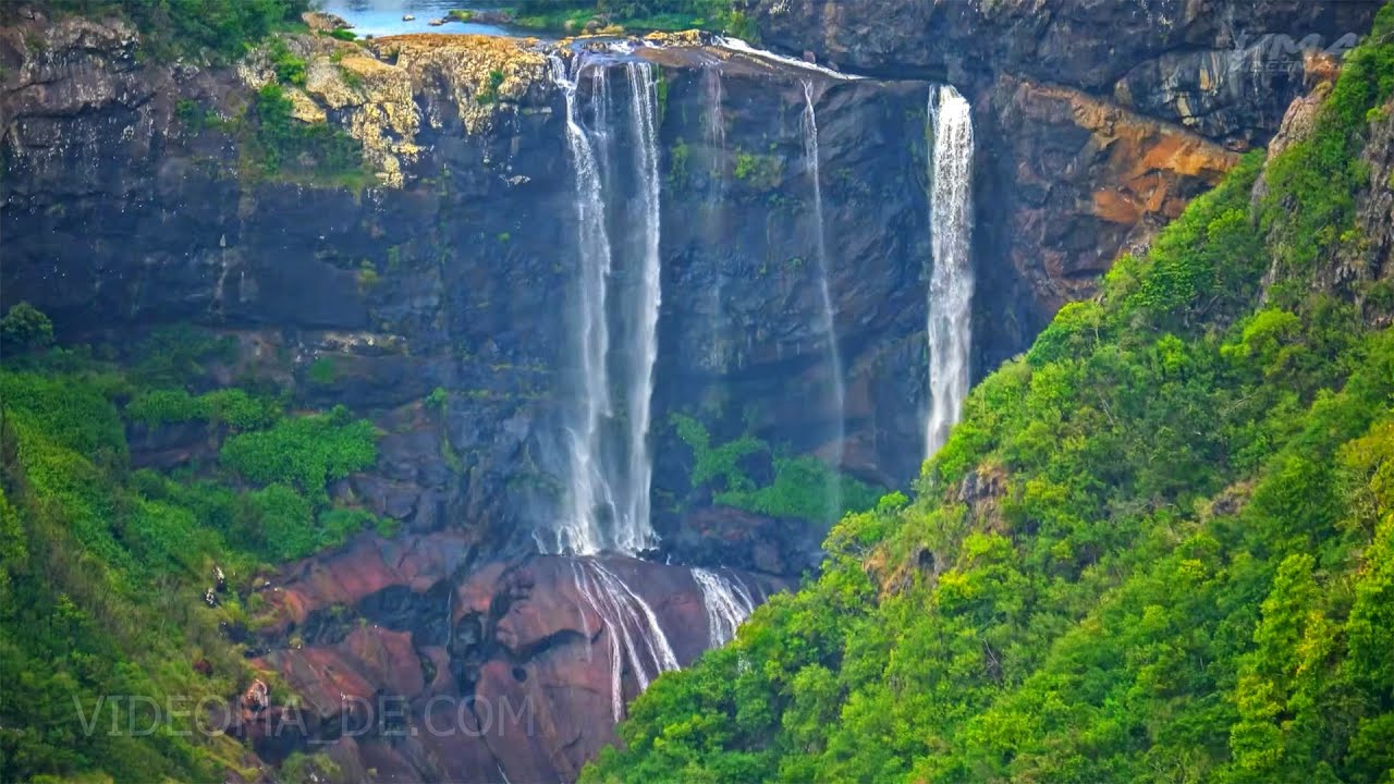 Tamarind Falls or Tamarin 7 Cascades   DJI Fly Mauritius