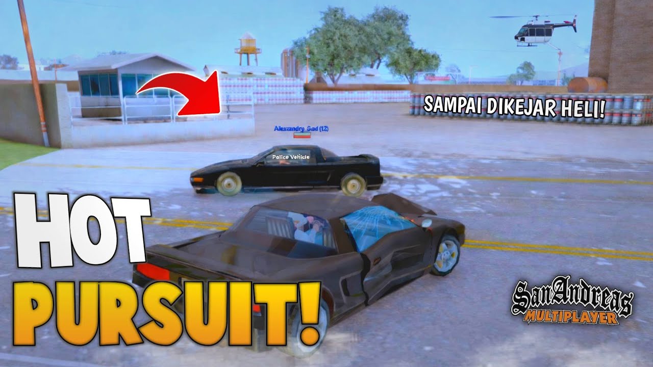 HOT PURSUIT JACKOB MEMBUAT POLISI KEWALAHAN SAMPAI HELIKOPTER TURUN !! GTA SAMP ROLEPLAY