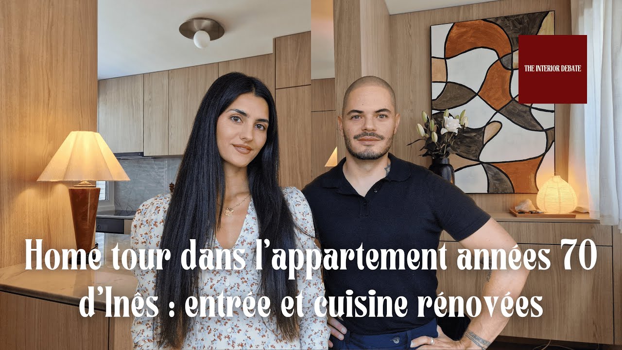 Home tour dans l'appartement années 70 d'Inês: entrée et cuisine rénovées