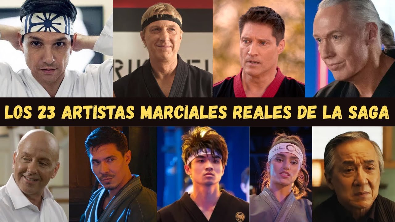 ACTORES de KARATE KID Y COBRA KAI que saben ARTES MARCIALES en la VIDA REAL